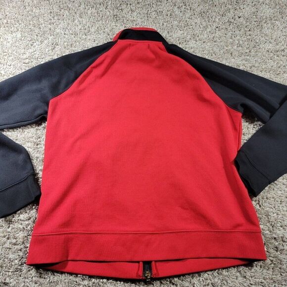 Lauren Ralph Lauren Jacket Womens Large Red Black Full Zip Crest - Picture 7 of 8